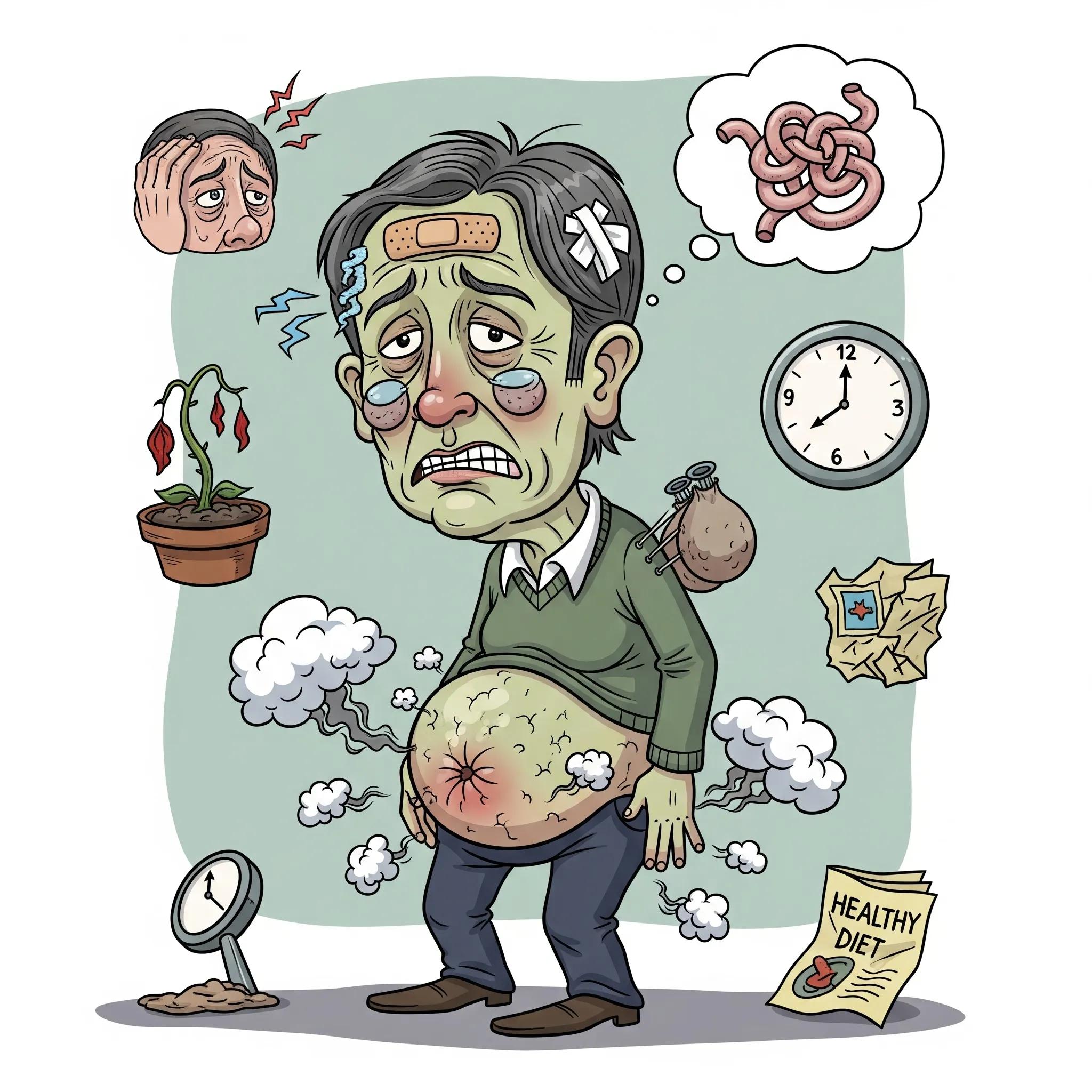 تأثير الإمساك المزمن على الصحة العامة